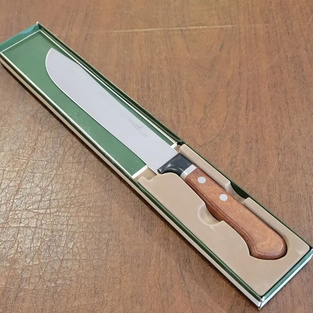 Vintage Rare Suncraft molybdenum vanadium stainless steel butcher knife. Japan